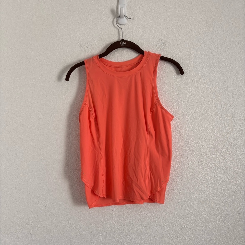 Lululemon Women's Coral Fold-Over Running Tank Top